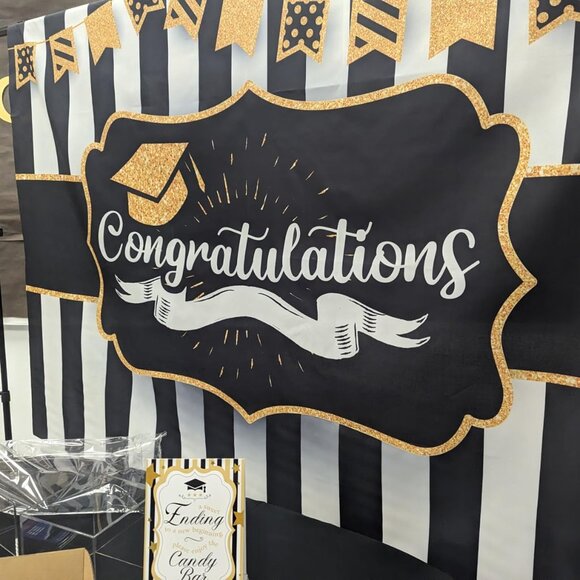 Brand New Graduation Party Backdrop (4.5x6 feet) - Picture 2 of 6